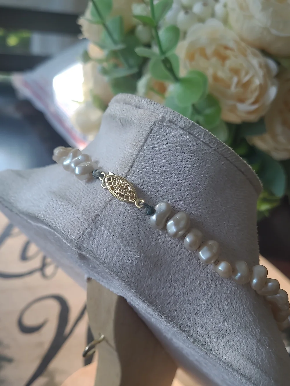 vintage baroque pearl necklace